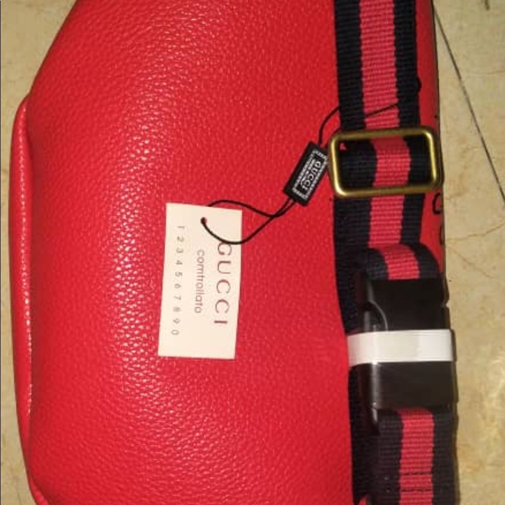 Gucci coco graffiti fanny pack (red)